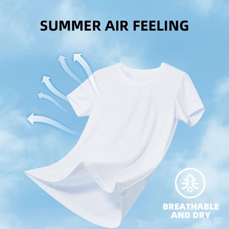 2024 Men's Relaxed Fit O-Neck Short Sleeve T-Shirt-Vintage Motorcycle Random Print, Casual Street Style for Summer Tshirt