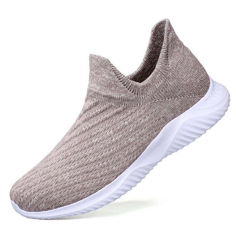 

Мужская модная дышащая легкая спортивная обувь большого размера с сеткой, уличная походная обувь, носки, обувь 46 хаки