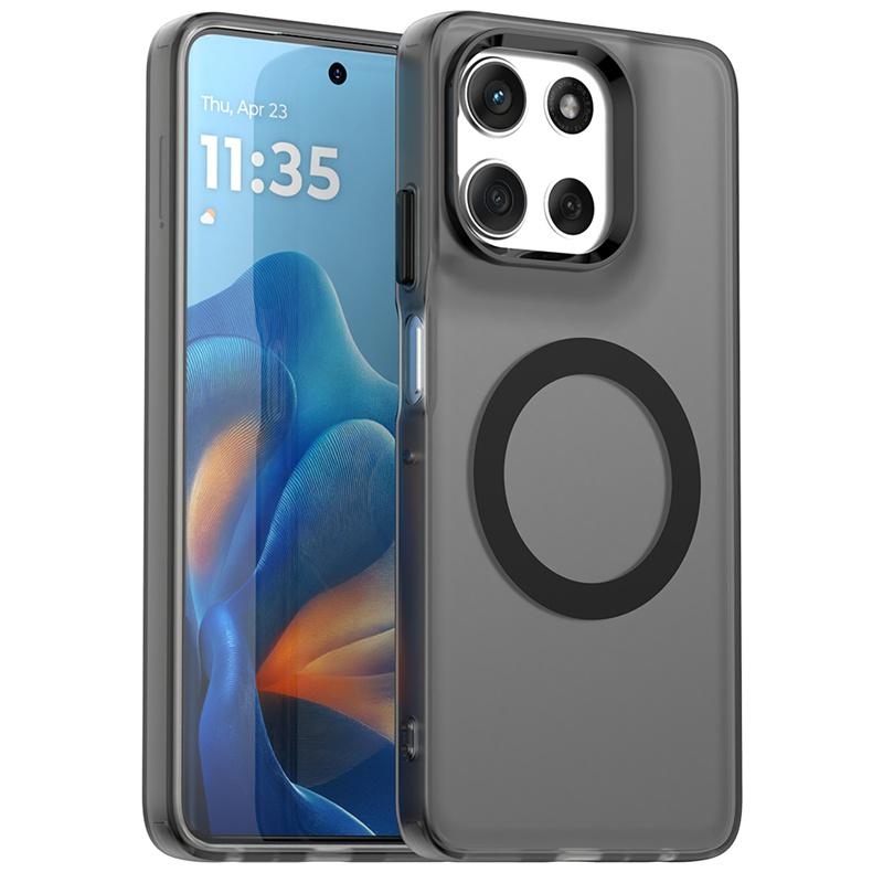 Magnetyczne etui do ładowania bezprzewodowego dla Motorola Moto G56 G86 Pokrowiec Kolory Cukierkowe Przezroczysta obudowa Fundas Coque