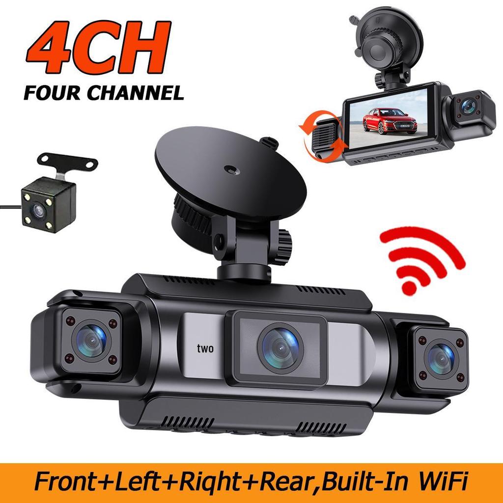 2024 Dual Lens 1080P Car Dash Cam with Night Vision & 360° Front and Interior Recording