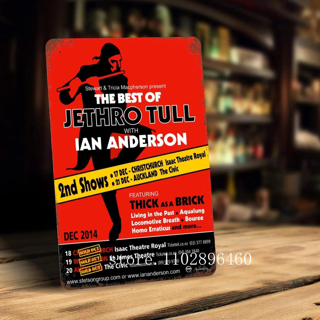 Jethro Tull Metal Plaques & Signs wall decor Vintage Tin Signs Captain Metal Poster Decor for Bar Pub Club Wall Decoration