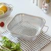 Reborn. J 304 Stainless Steel Perforated Handle Square Strainer 16cm / Multipurpose Basket Draining Vegetable Strainer