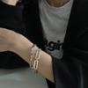 Retro Geometric Square Buckle Bracelet - Women's Minimalist Versatile Jewelry