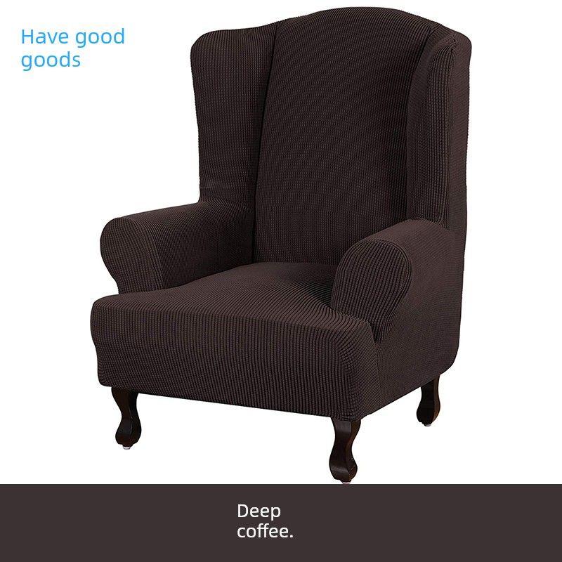 

Эластичный Однотонный Чехол на Крылатое Кресло Все Включено Чехол для Косметического Кресла Гостиничный Домашний Досуг Одинарная Ткань Чехол Американский Тигр Deep coffee/extra thick