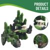 Resin Moss Tree House for Aquarium Natural Decoration Accessories for Fish Tank For Cave Lifelike Design Enhances