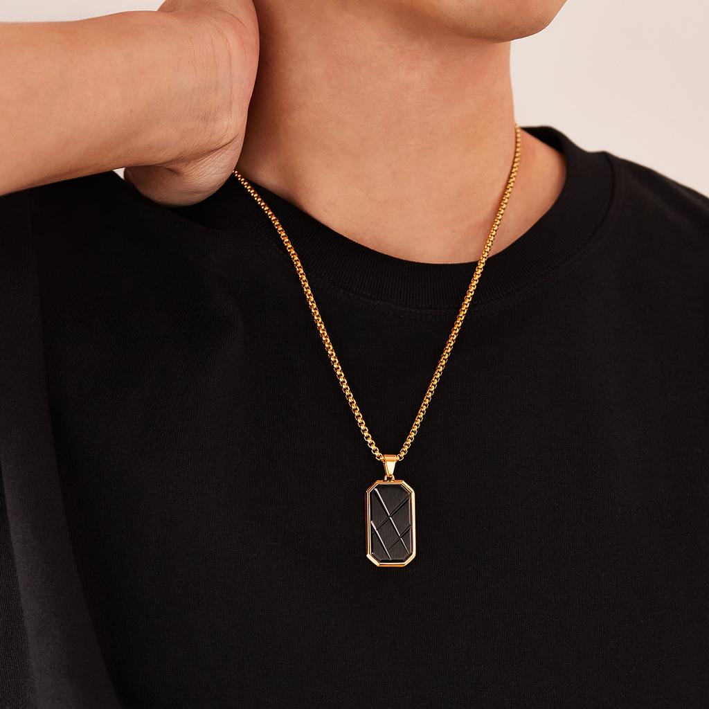 Personalized Necklace Men's Stainless Steel Trendy Creative Design Fashionable Simple Versatile Titanium Accessories