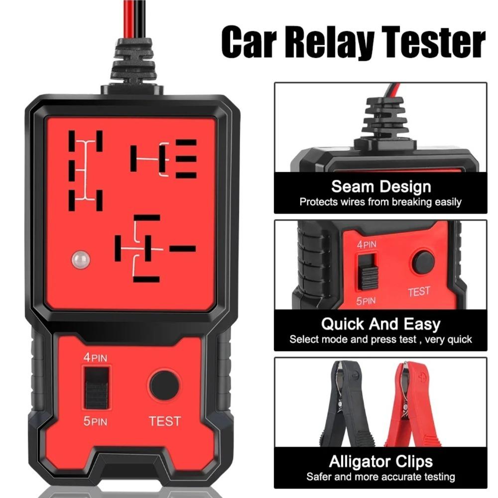 Automotive Relay Tester Voltage Tester Automotive Battery Inspector LED Indicator Universal 12V Automotive Electronic Relay Test