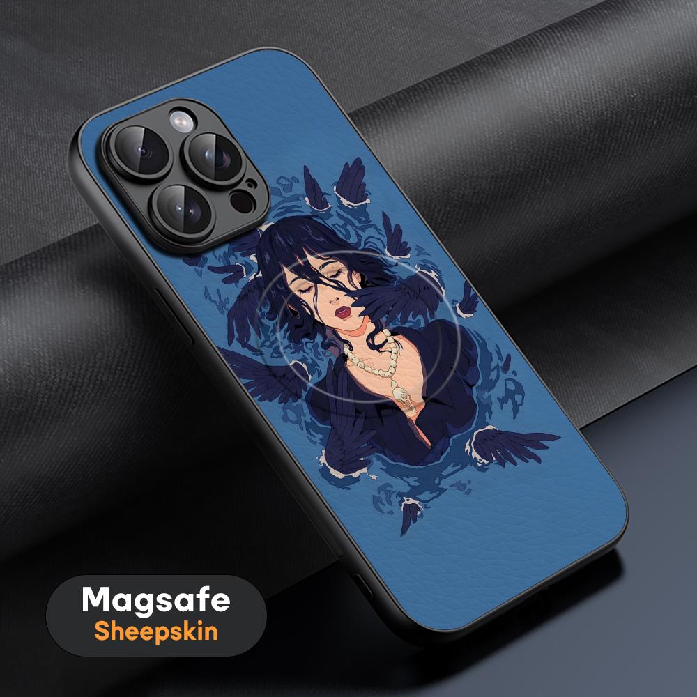 

Art Lonomycin style Popular Phone Case For iPhone 17 16 15 14 13 12 11 Plus Pro Max High-end Luxury Magsafe Sheepskin iPhone 16