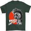 Punks Not Dead Koszulka Unisex Rockowa z Czaszką 100% Bawełna