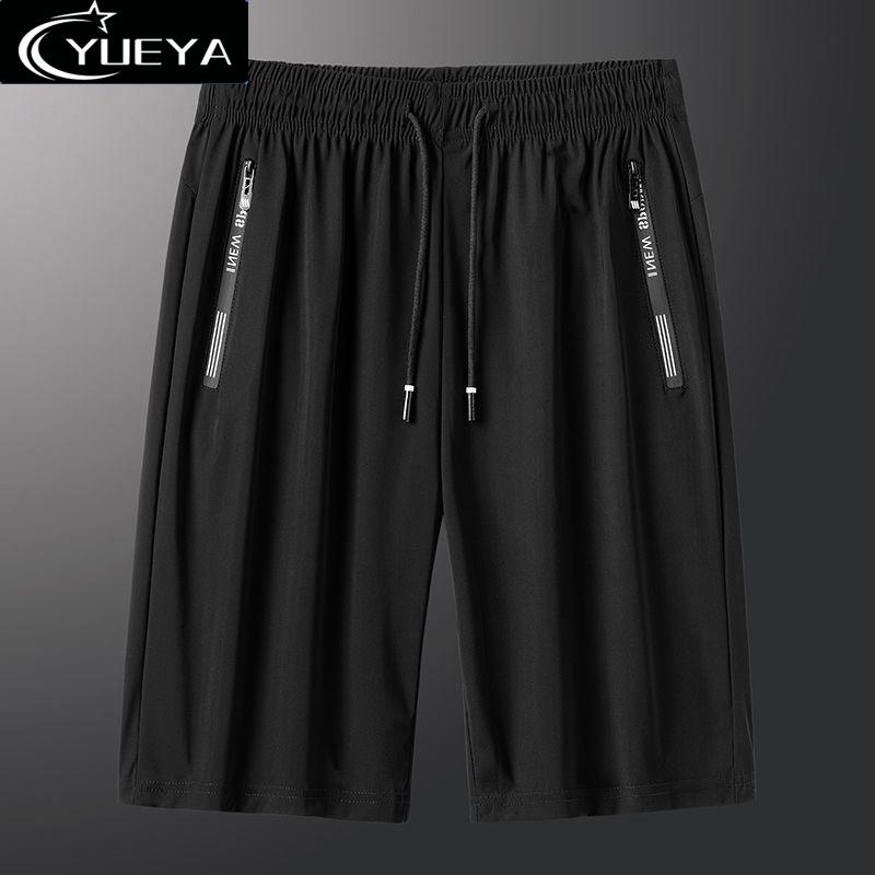 

Мужские быстросохнущие спортивные шорты 5-point из ледяного шелка - Легкие, свободные и эластичные пляжные шорты 3XL 145-160 lbs