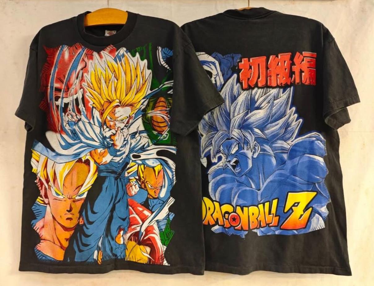 Vintage Dragon Ball Z AOP Gohan Super Saiyan Buu XL Resurrecction Shirt Reprint Unisex T-Shirt XXXXL