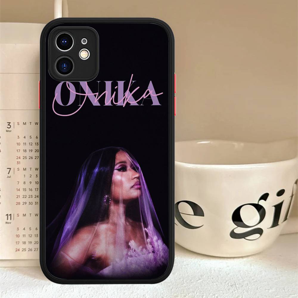Nicki Minaj Rapper For IPhone Air 16 15 14 Plus 13 12 11 Pro Max Matte Cover Jelly Shockproof Phone Case