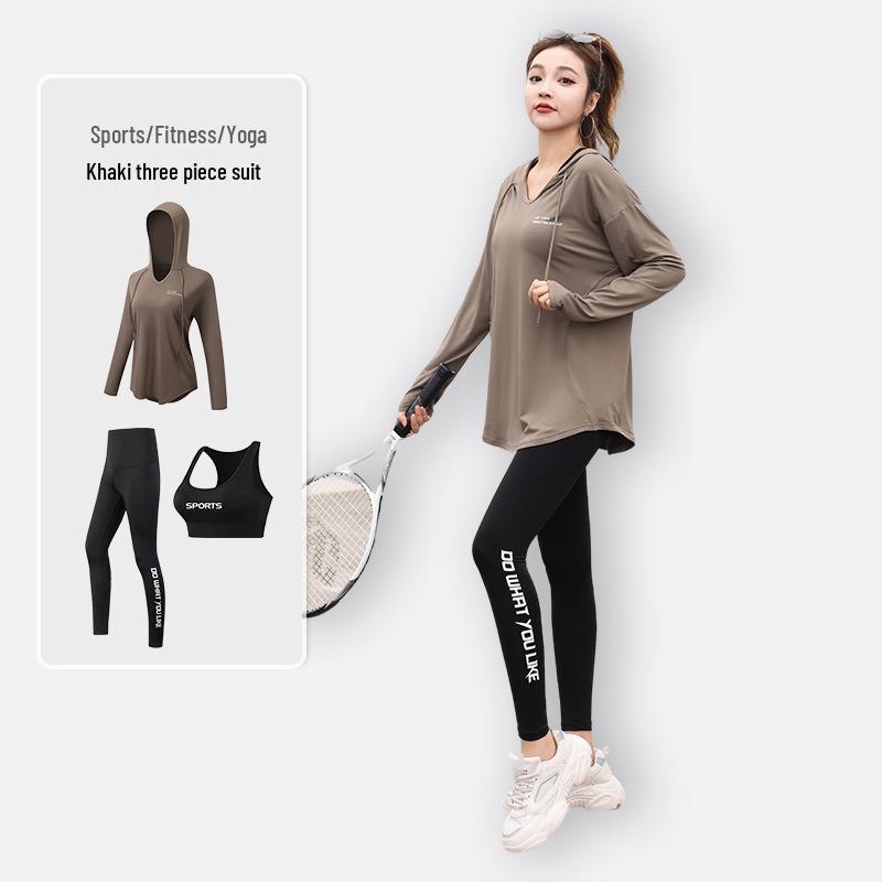 2025 Plus Size Yoga & Fitness Set: Outdoor Running Sportswear for Girls, Slimming Loose Fit