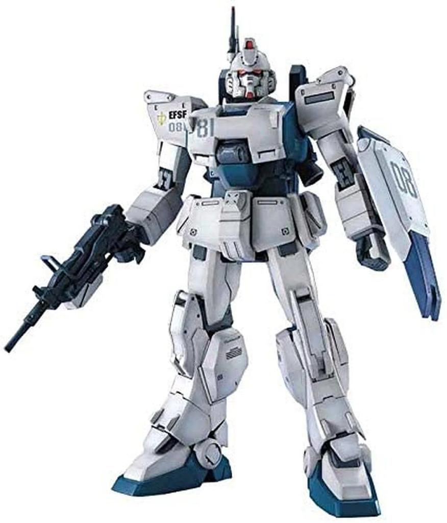 MG Mobile Suit Gundam: The 08th MS Team RX-79(G)Ez-8 Gundam Easy Eight 1/100 Scale Pre-Colored Plastic Model