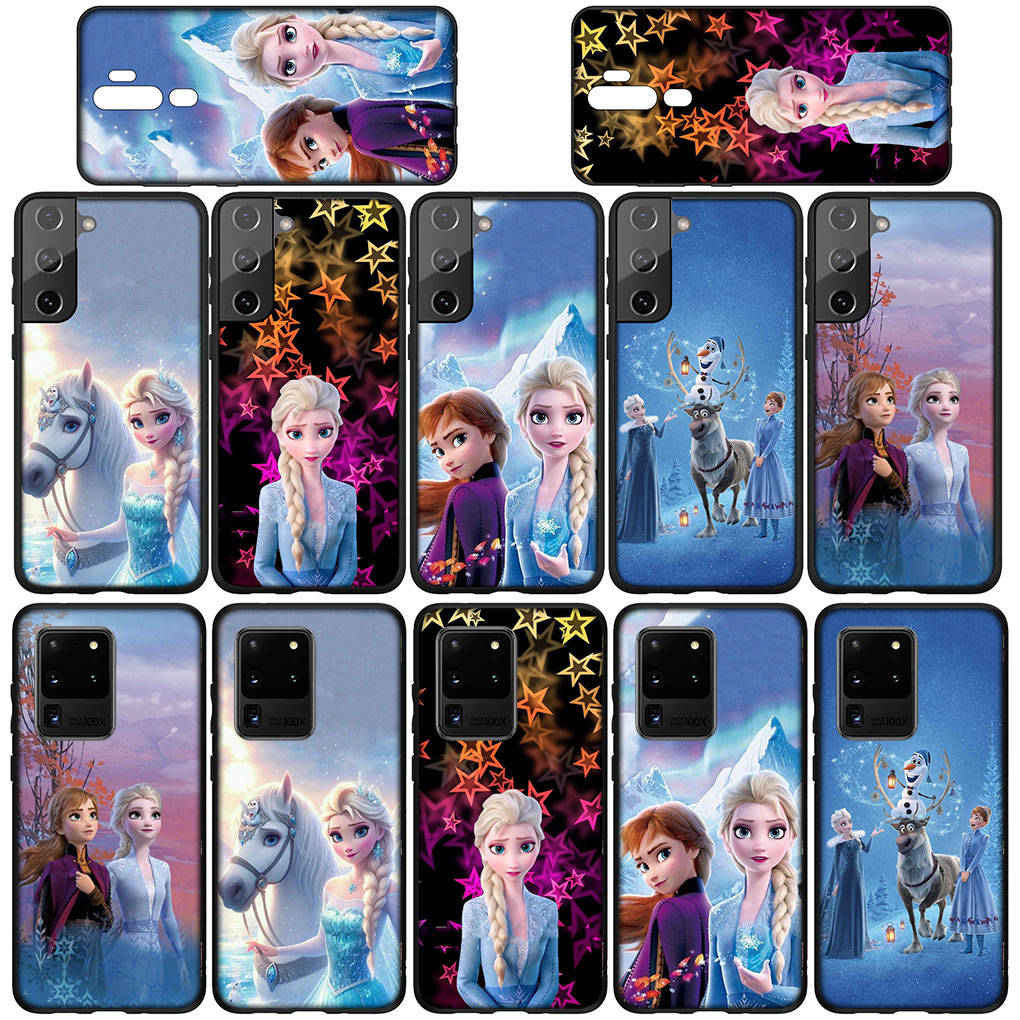 For Samsung Galaxy S24 S23 iPhone 16 15 14 Xiaomi Redmi Note 13 12 11 10 8 Plus 9 Pro Max X XR 14C Phone Case Lovely Elsa Anna Olaf OPPO Huawei Cover