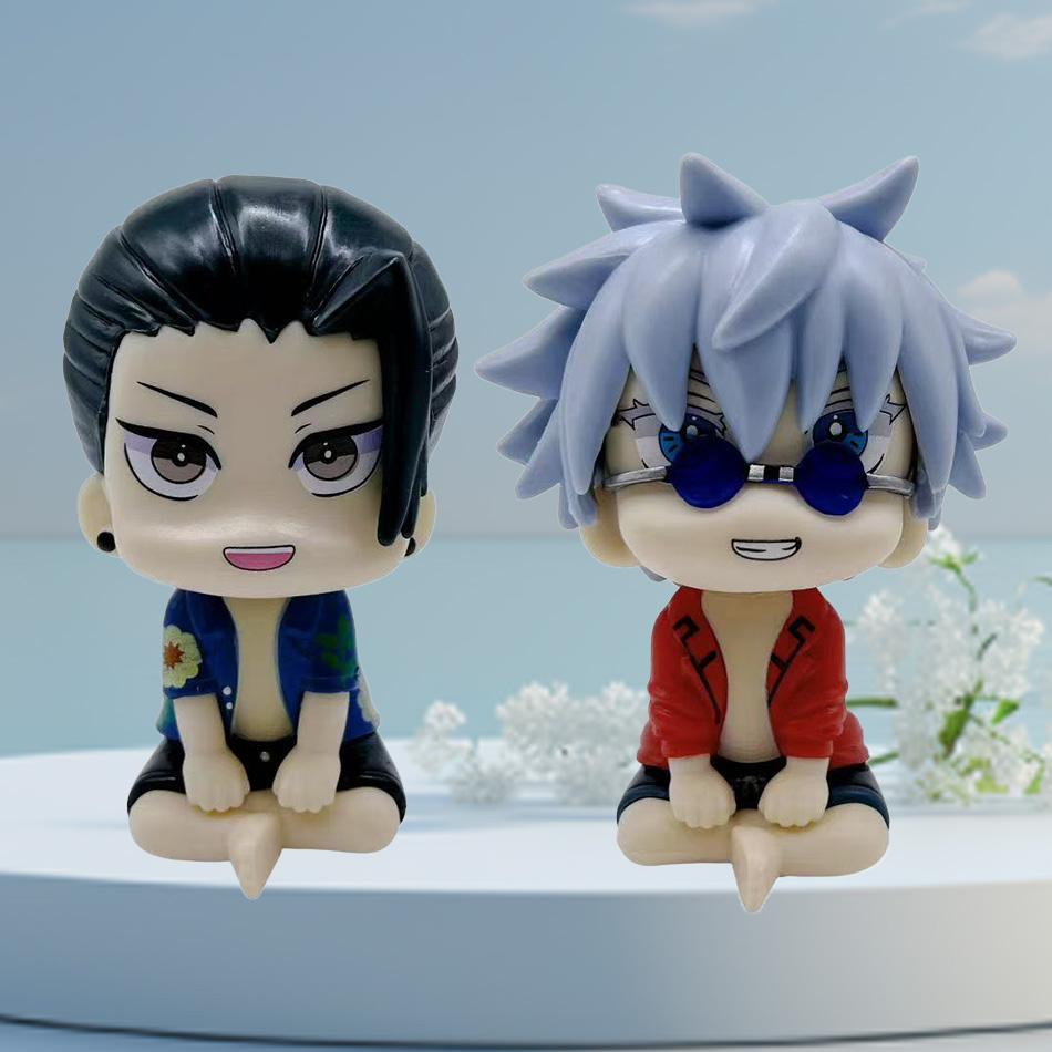 Jujutsu Kaisen Action Figures Set - Suguru Geto & Gojo Satoru Anime Model Statue Collection Kids Birthday Gift
