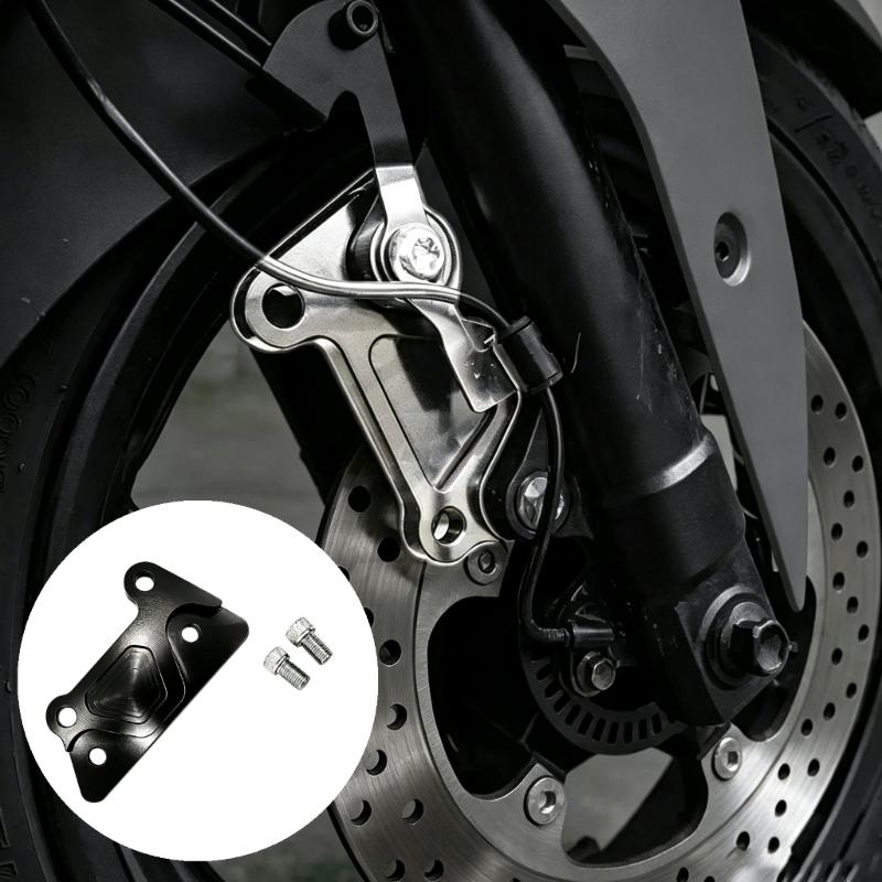 Front Brake Adapter Bracket for 300 mm Floating Disc, Aluminum Caliper Mount With Machined Hole Layout for XMAX300 Motorcycle Replacement Work
