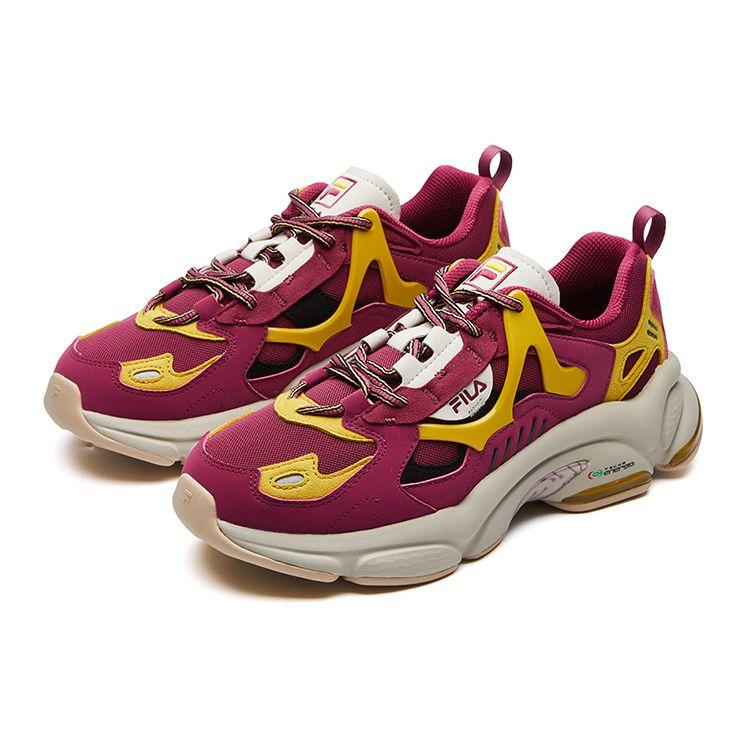 FILA RJV Fabric Low-Top Sports Casual Shoes Women Sneakers Burgundy F12W111138FBJ