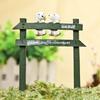 Creative Fence White Dog Scene Mini Model Ornament For Garden Decoration