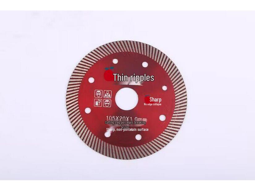 Corrugated Diamond Saw Blade for Ceramic, Microcrystalline Stone, Tile & Marble Cutting