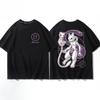 Pokémon Pikachu Gengar Charmander Black T-shirt Men's 2026 Summer Fashion Oversize Street Casual Y2K Tops Streetwear Clothing