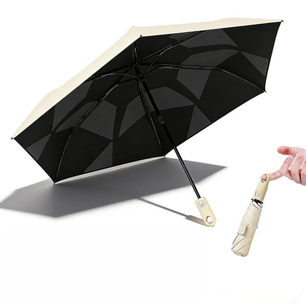 Folding Parasol Memory X JIS Certified UV Light Blocking Lightweight Folding Umbrella with Automatic Opening and UV Suitable for Sunny and Rainy and