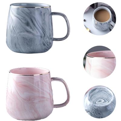 Marbled Ceramic Mug Nordic Ins Texture Cup Porcelain Couple Coffee Cup Breakfast Oatmeal Milk Tea Mug Wedding Valentines Gifts