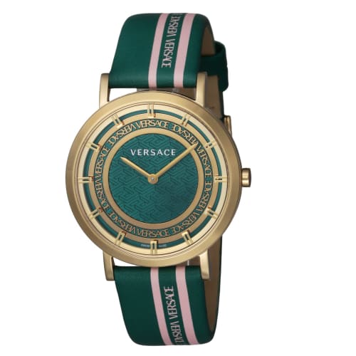 Versace NEW GENERATION Women's Watch, Green Dial, Stainless Steel, Sapphire Crystal, Quartz Movement, 36mm, Swiss Made, VE3M00322