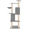 Scratching Post with Sisal Scratching Posts Light Grey 143 cm