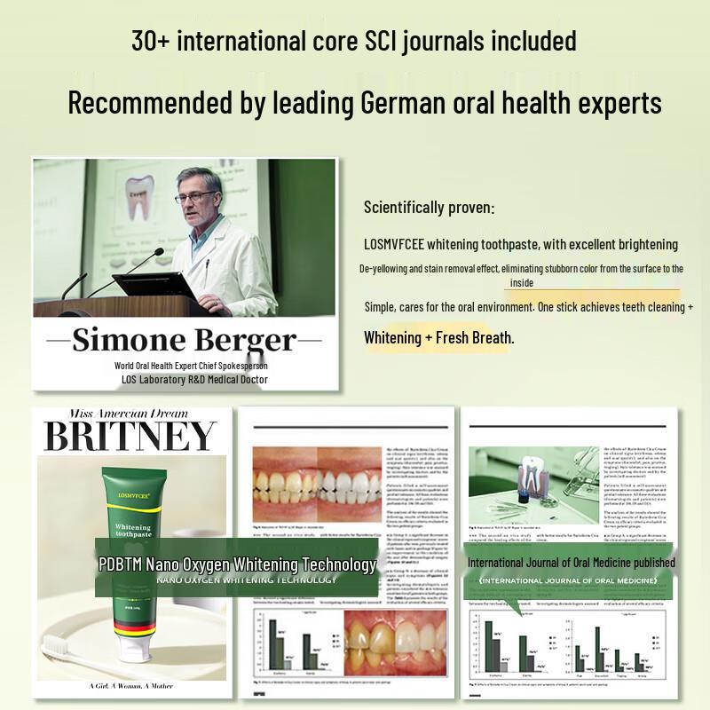 LOSMVFCEE German Whitening Fluoride Toothpaste