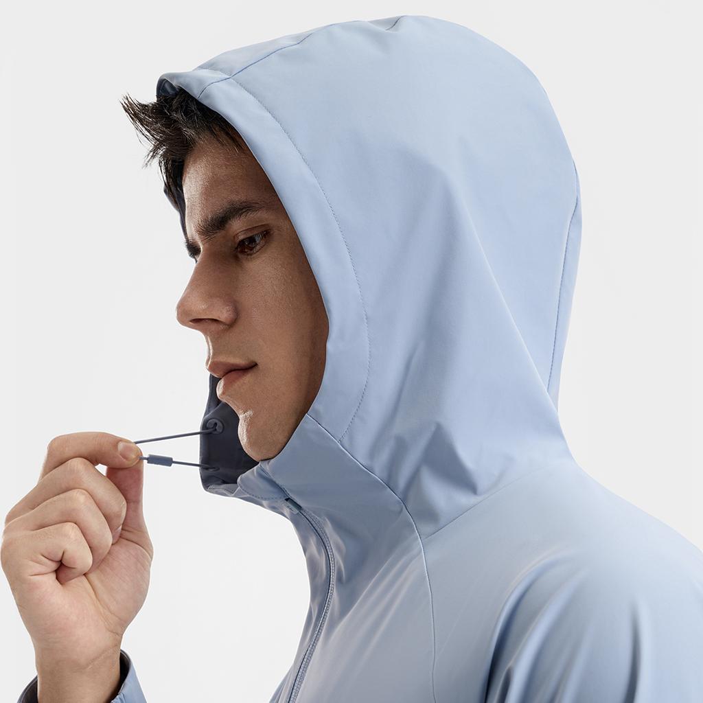 Fila Tennis Minimalist Personality Sports Casual Training Tennis Versatile Comfortable Hooded Woven Jacket Men jackets Liberation-Blue A11M613710FBU