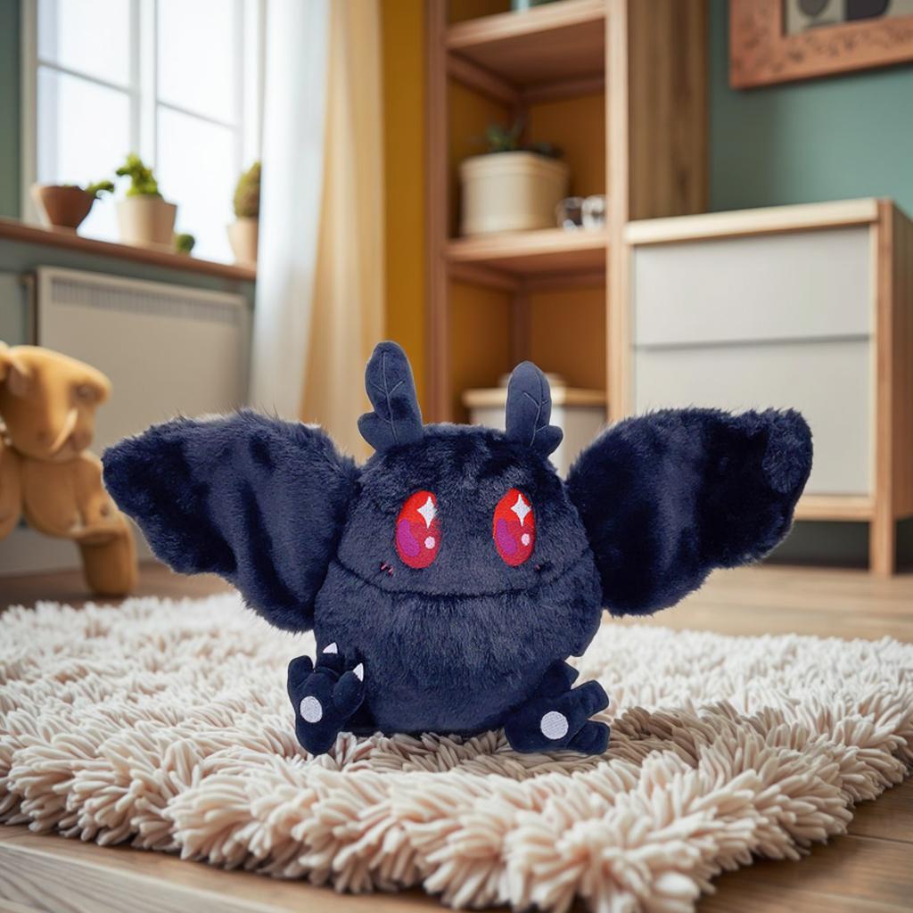 First-Class 28Cm Fresh-From-Factory Premium-Quality Mothman Superior-Grade Plush Toy Top-Grade Horror High-Standard Mothman Premium-Quality Plush