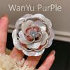 Camellia Rose Mother-of-Pearl Brooch – High-End Korean Style for Evening Wear