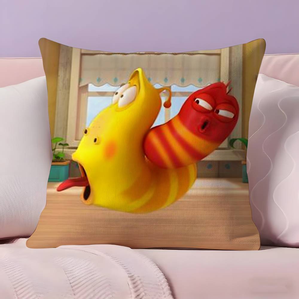 L-Larva Funny Pillow Case  Ultra Soft Skin Friendly Fabric Cloud Like Comfort & Concealed Zipper