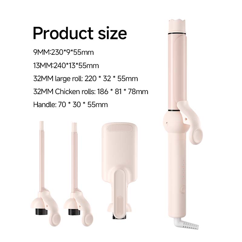 

Набор для завивки волос 4 в 1, ручная плойка с 4 сменными керамическими насадками, инструменты для укладки волос для всех причесок US