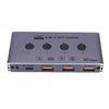 4X4 USB 3.2 Switch 10Gbps High Speed Type C USB A Switch Selector for Keyboard Mouse Printer Scanner EU Plug