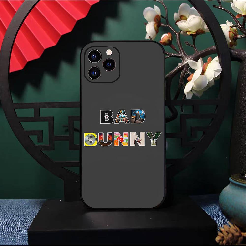 

B-Bad B-Bunny Phone Case For IPhone 17 Pro Max 16 15 14 Pro Max 13 11 X Xs Xr 8 7Plus Silicone Cover iPhone 15