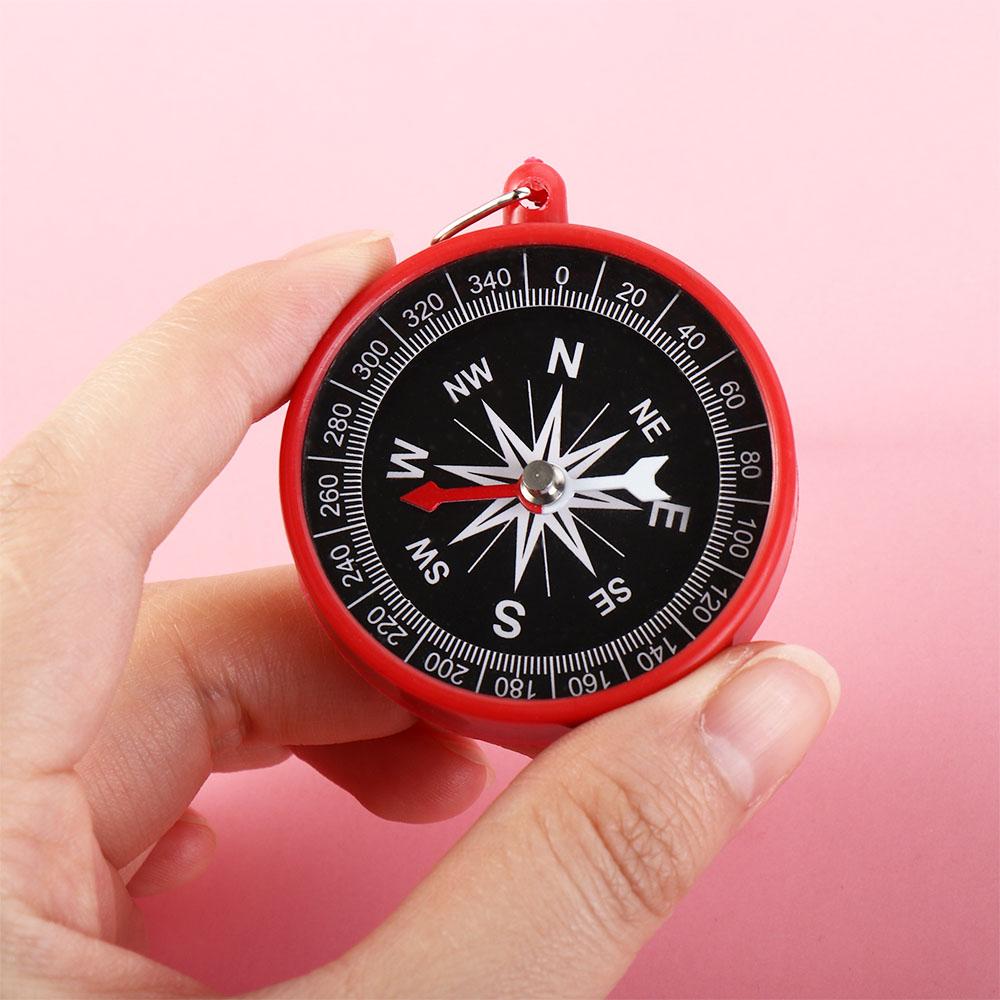 Camping Mini Compass Pendant Hiking Navigation Tools Pocket Compass Keychain  Backpack Decor