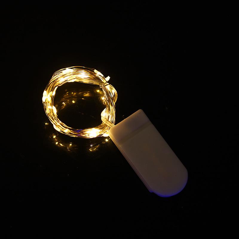 LED Fairy Lights String: Small Copper Wire Decoration with Battery Box, Ideal for Christmas and Outdoor Atmosphere Lighting.
