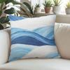 Azure Waves square Jacquard Pillow Cover for Sofa Office Waist Cushion Cover Home Decorative Pillowcase