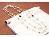 Rose Gold Four-Leaf Clover Double-Layer Pearl Necklace