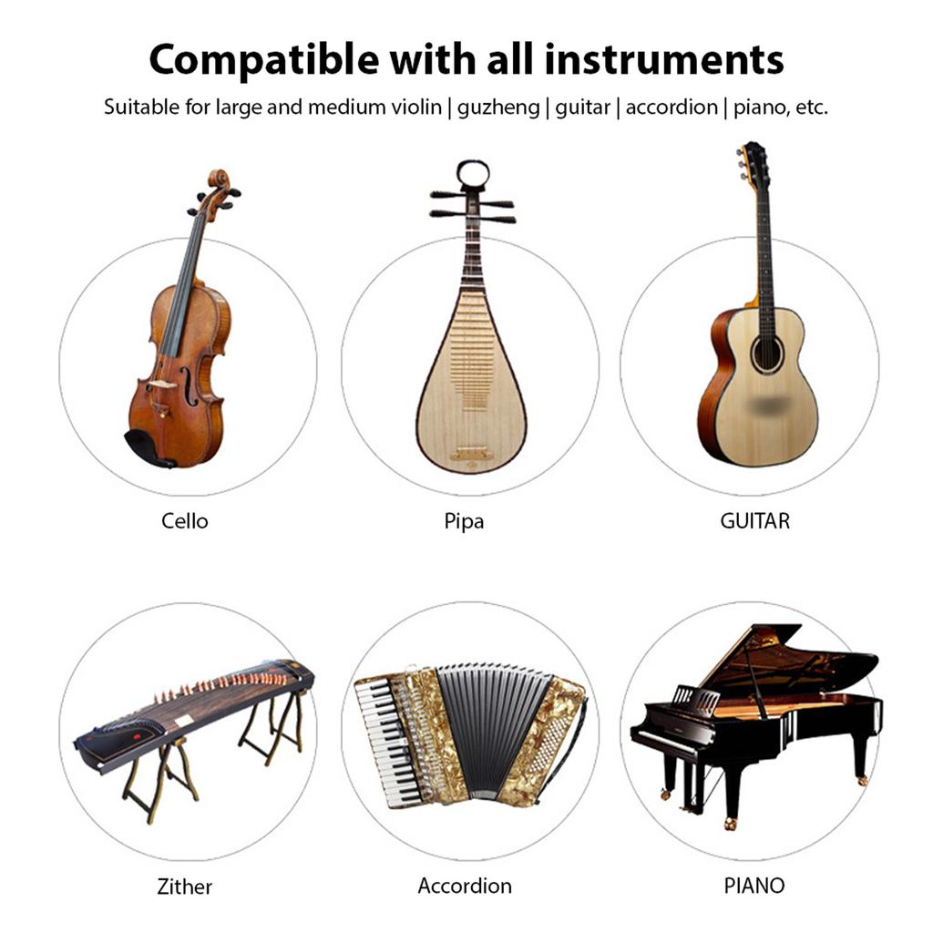 2,4G Kabelloser Instrumentenmikrofonempfänger mit abnehmbarer Saugnapf für Gitarre Violine Cello Akkordeon Lautsprecher