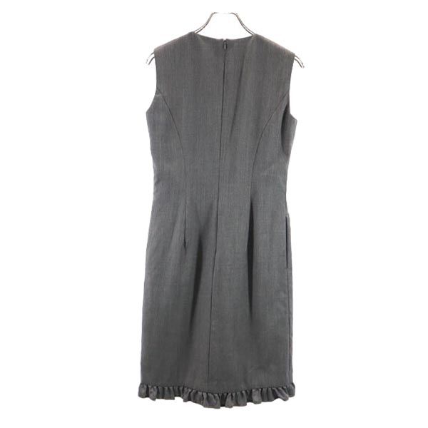 FOXEY Made in Japan wool No sleeve one piece 40 gray Women Used