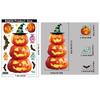 Halloween decoration bat ghost window sticker Halloween party atmosphere layout creative pumpkin lantern static glass sticker