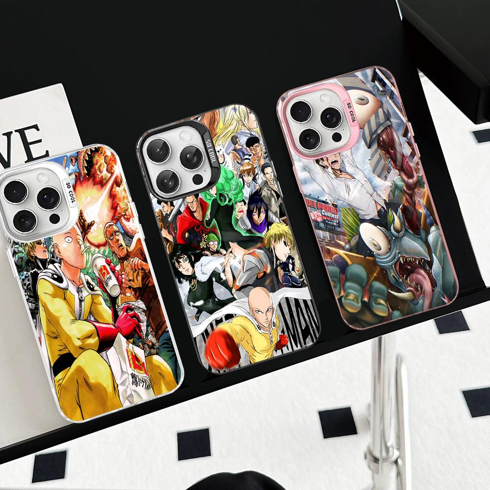 One Punch Man Phone Case For IPhone 16 15 14 13 12 11 Pro Max X XR XSMAX 8 7 Plus Matte Shockproof Back Cover