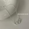 S925 Sterling Silver Diamond Pig Nose Bracelet for Women - Simple, Versatile, High-End Feel, Light Luxury