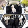 Waterproof Pet Dog Car Seat Cover with Visual Mesh Window Side Zipper Backseat Transportation Protectors Mat Safety