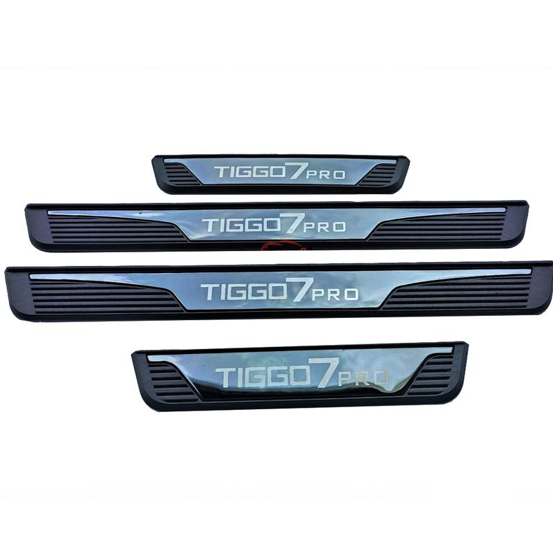 Für Chery Tiggo 7 Pro 2024 2025 Autozubehör Türschwellen-Pedalschutz Schwellenwert-Aufkleber Styling-Zierleisten