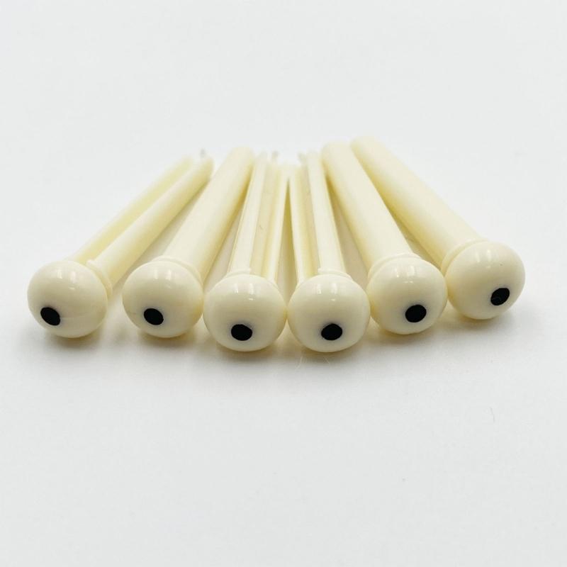 Durability ABS Material Acoustic Guitar Bridge Pins With Improved Vibration Transfer For Clear Tones