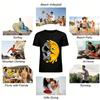 Melting Skull Smiley Print Trendy Casual Short Sleeve T-Shirt Pure Cotton T-shirt